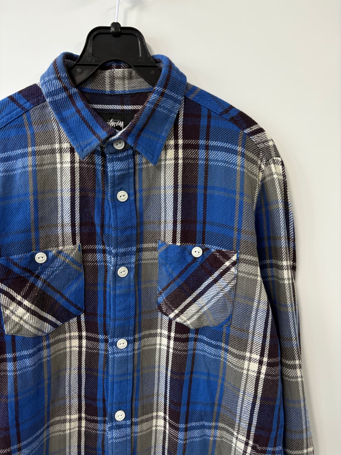 스투시 포켓 체크 셔츠 남방 상품이미지4