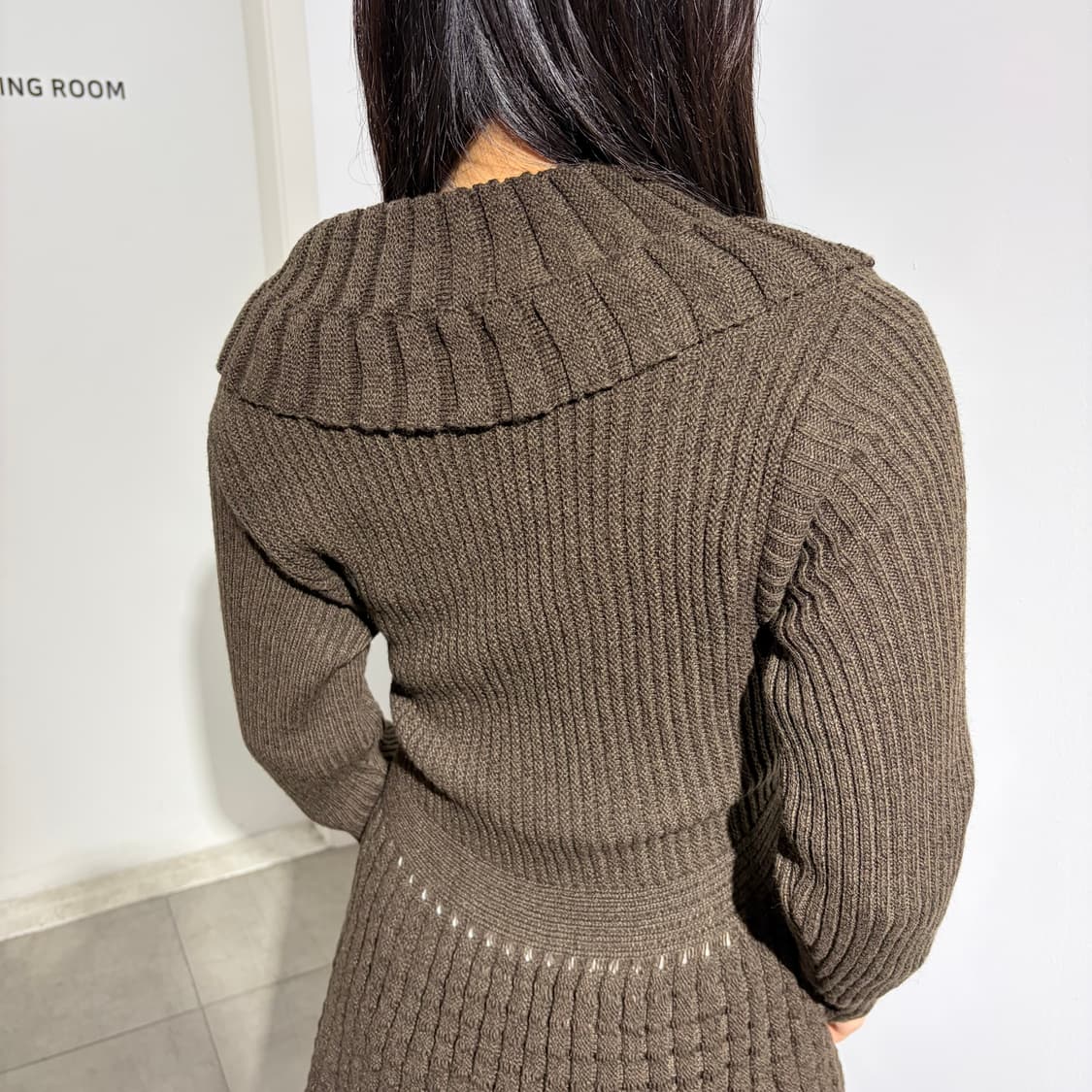 Philan 초코브라운 니트 가디건 상품이미지5