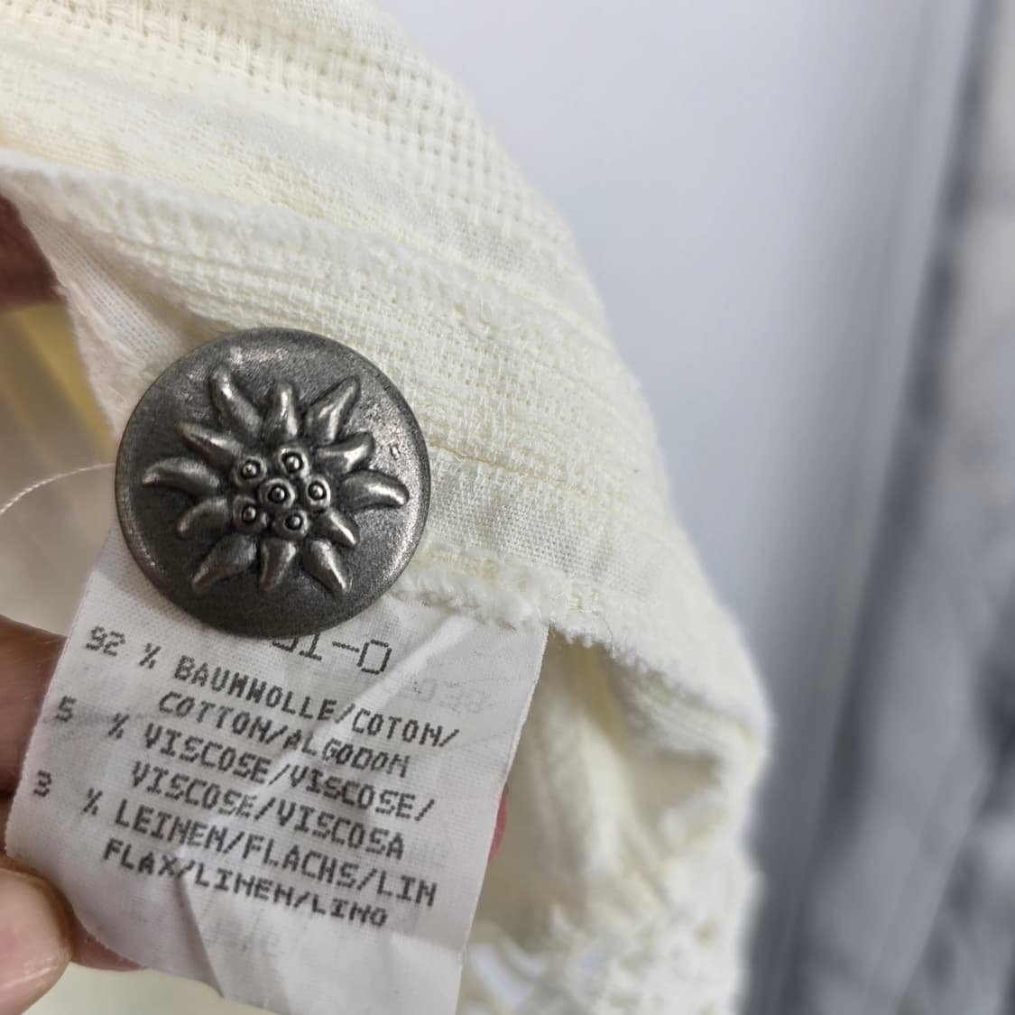 MEICO 레이스 롱 스커트 버튼 빈티지 스커트 아이보리 여성 스커트 상품이미지10