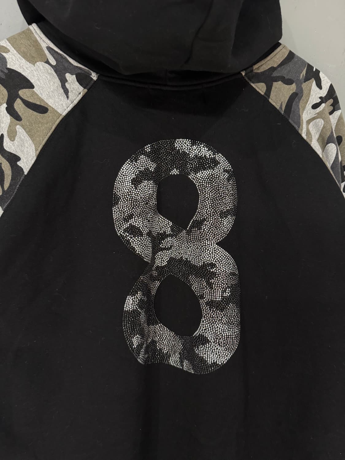 numbering cubic point camo hood zip-up 상품이미지10
