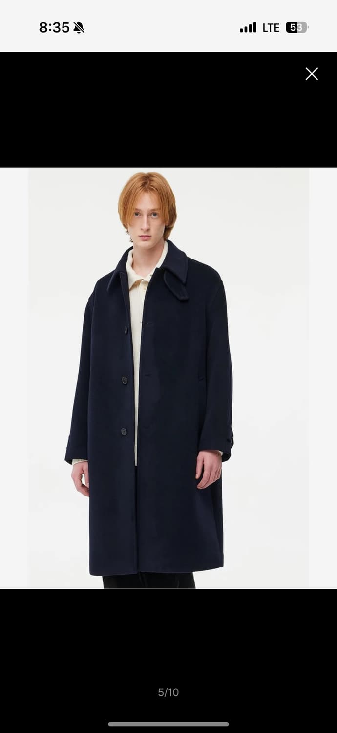 스튜디오 톰보이 발마칸 코트 네이비 라지 상품이미지1