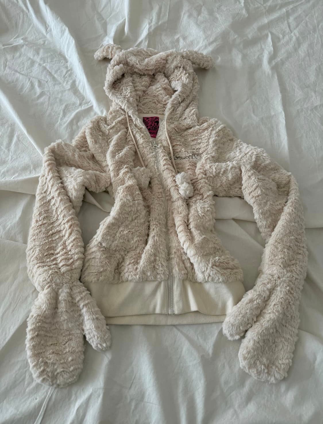 일브 히메갸루 우사미미 폼폼이 후드집업 라떼히메갸루 젤라또피케깔 빈티지 상품이미지2