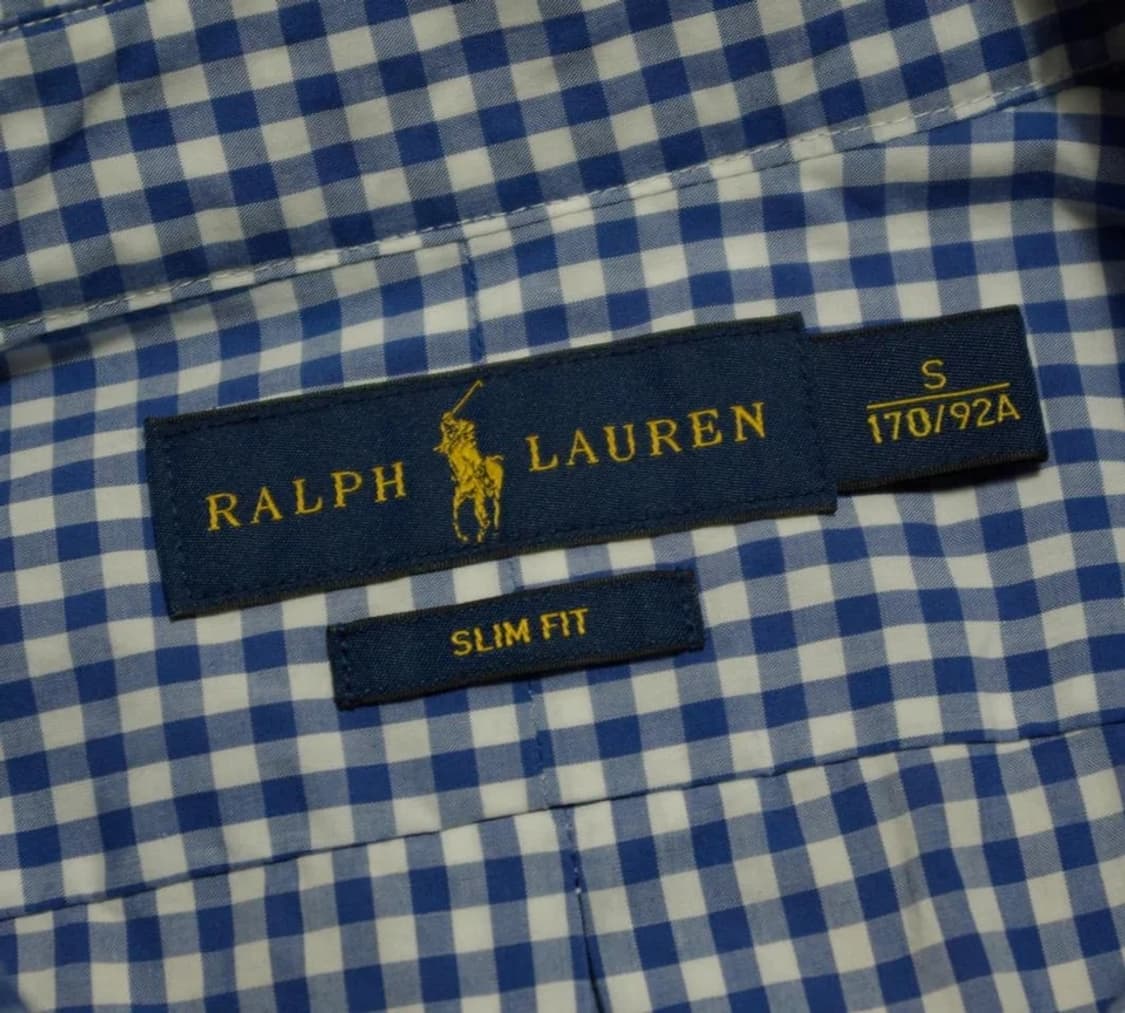 랄프로렌 깅엄체크 셔츠S 상품이미지6