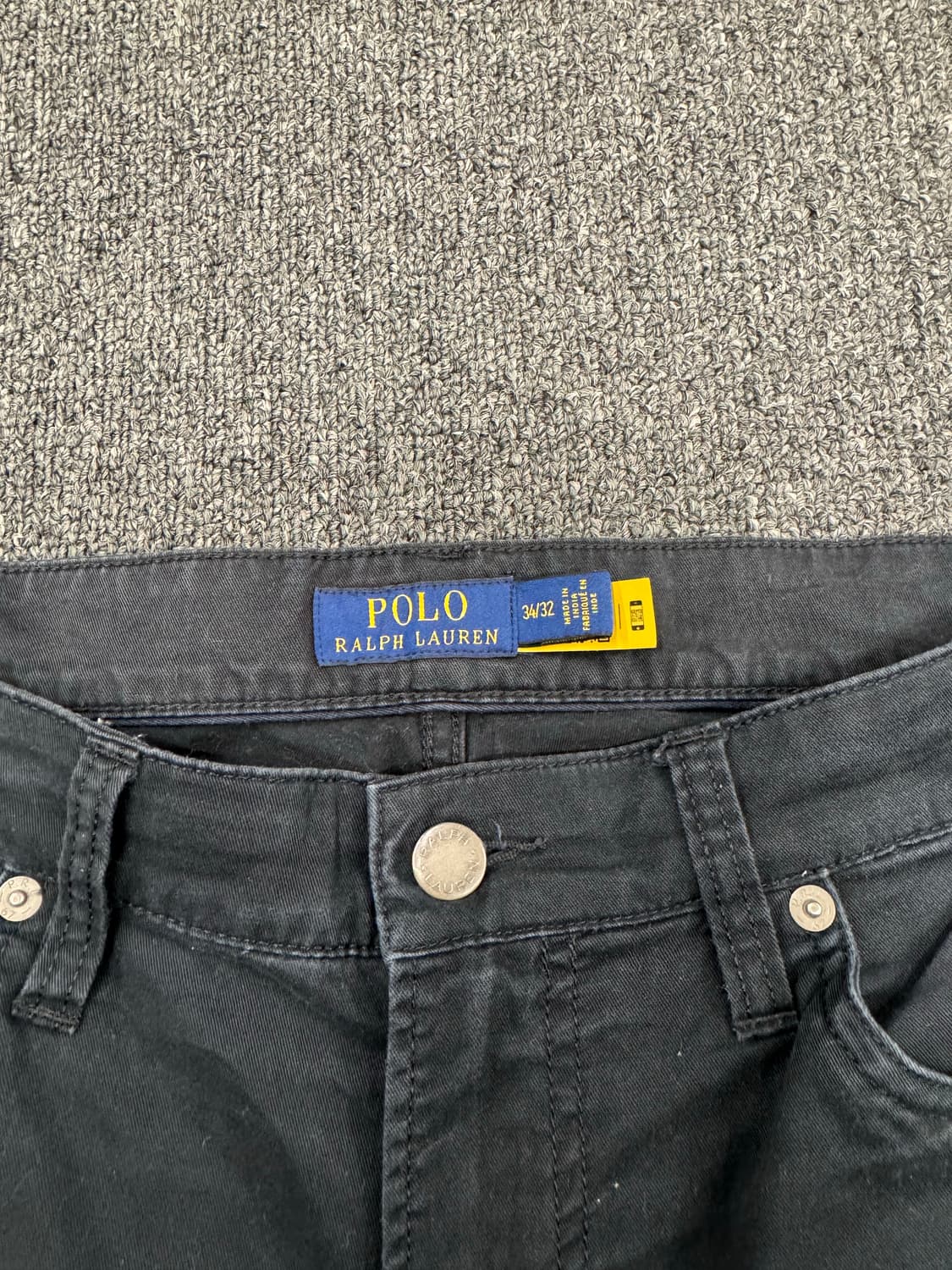 34)폴로 빈티지 네이비 코튼 팬츠 상품이미지3