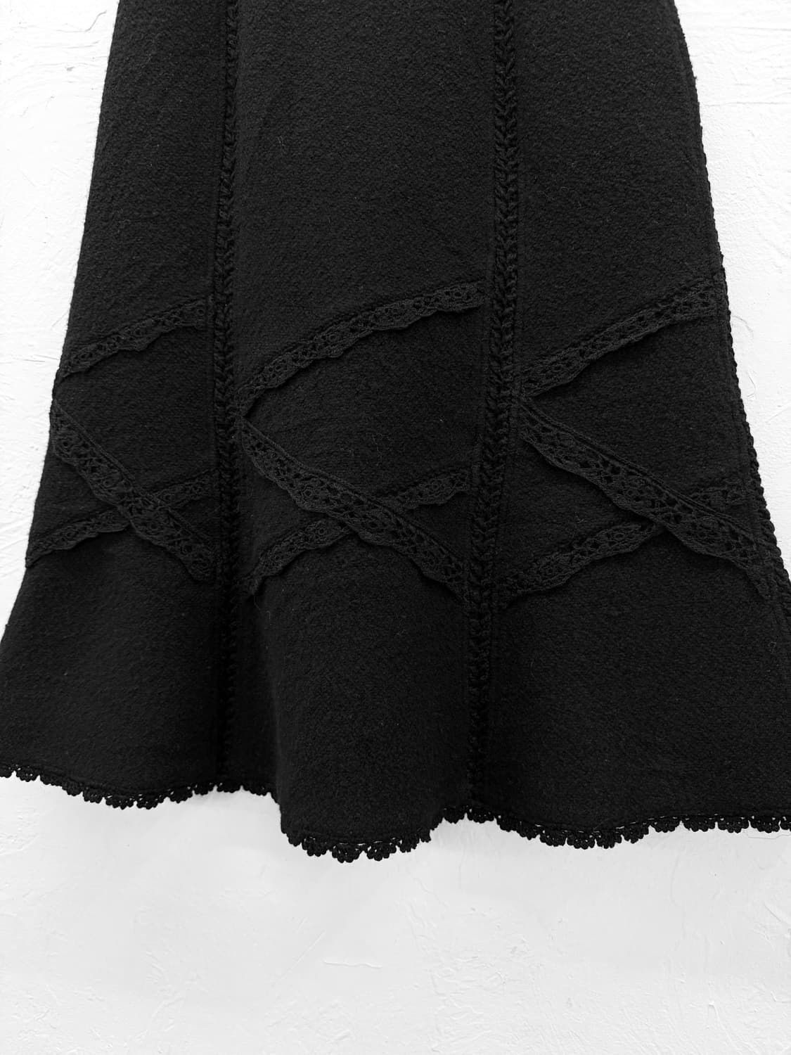 atsuro tayama 레이스 울 스커트 상품이미지2