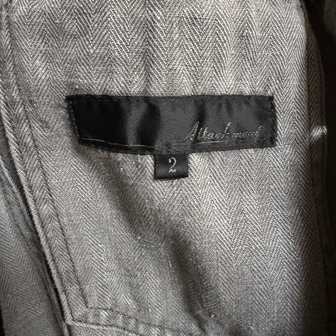 Attachment 어태치먼트 그레이 린넨 자켓 상품이미지6