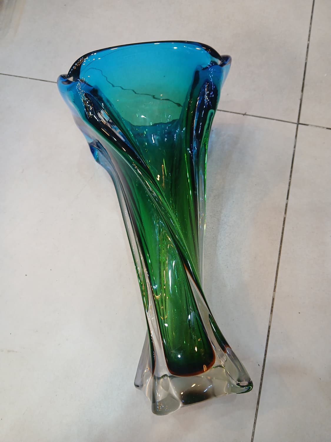 빈티지 일본 마루티 글라스 화병 상품이미지1