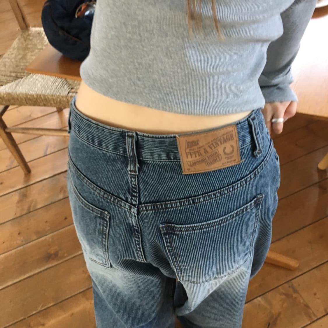 스트라이프 바지 상품이미지2