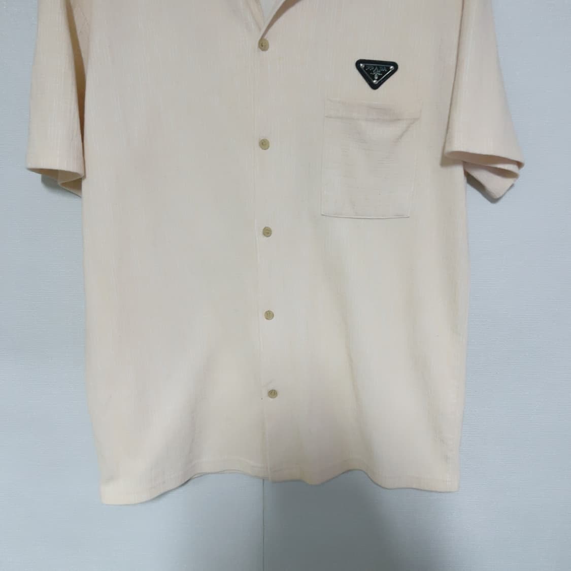 프라다 로고 여름 공용 반팔셔츠 상품이미지3