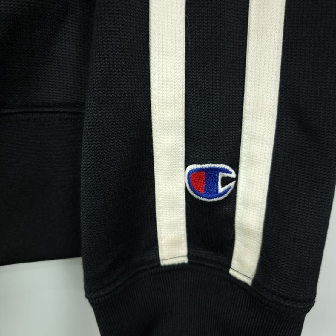 [챔피온] 빈티지 져지 트랙탑 집업 자켓 블랙 M18828 상품이미지6