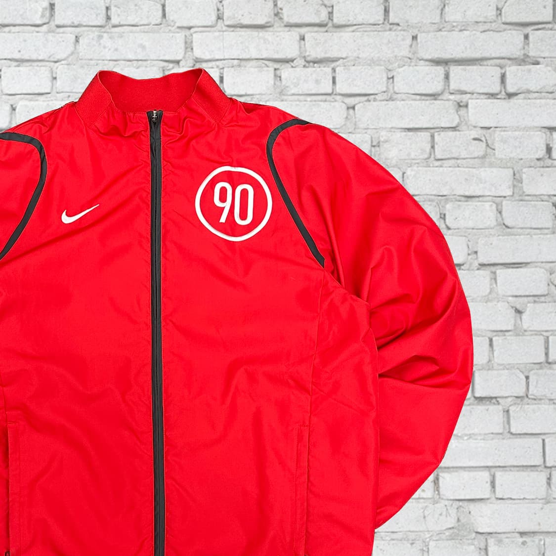나이키 00s 올드스쿨 토탈90 빈티지 레드 바람막이 L 상품이미지1