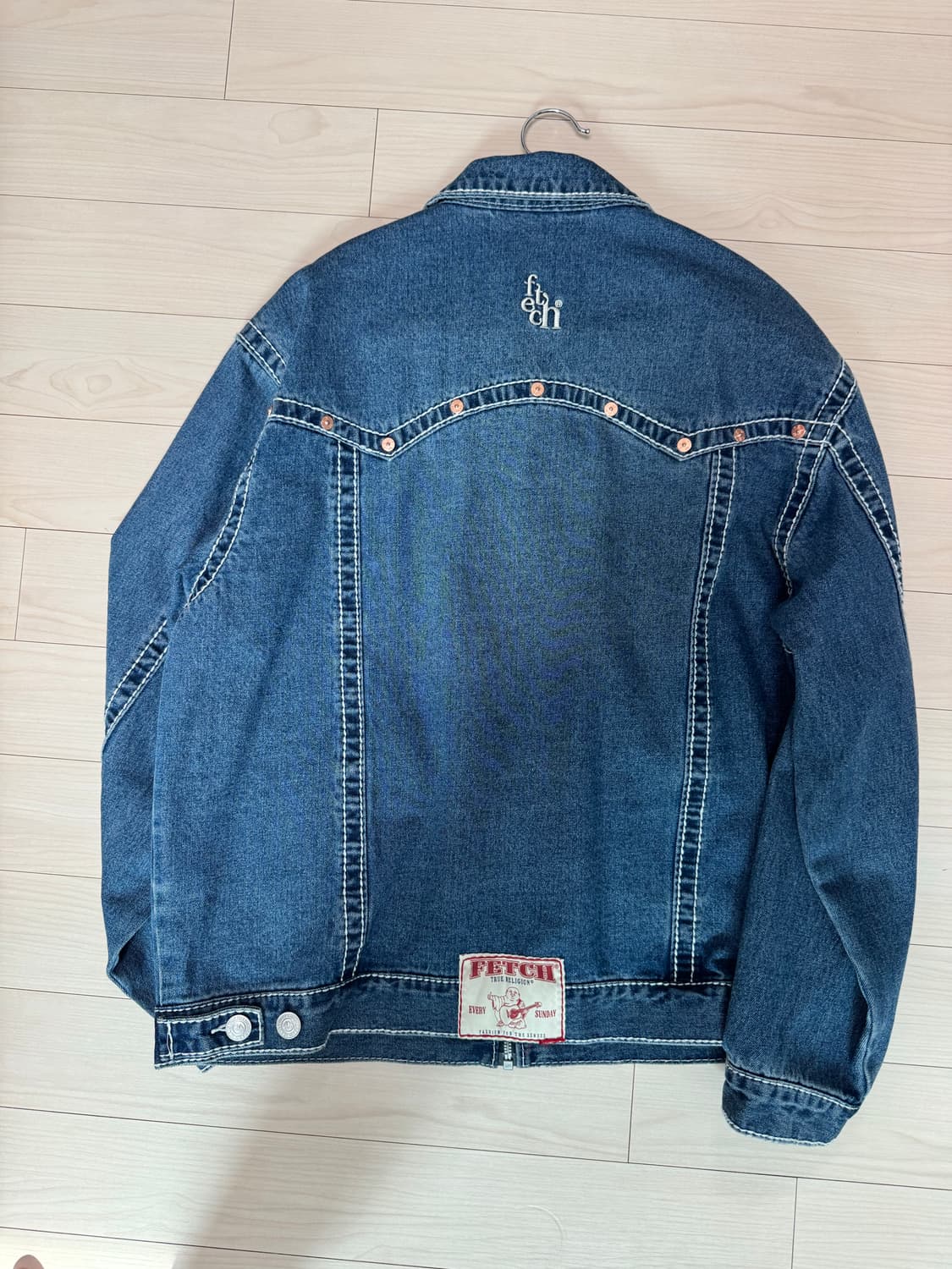 트루릴리전x패치 콜라보 데님 자켓 L사이즈 상품이미지2