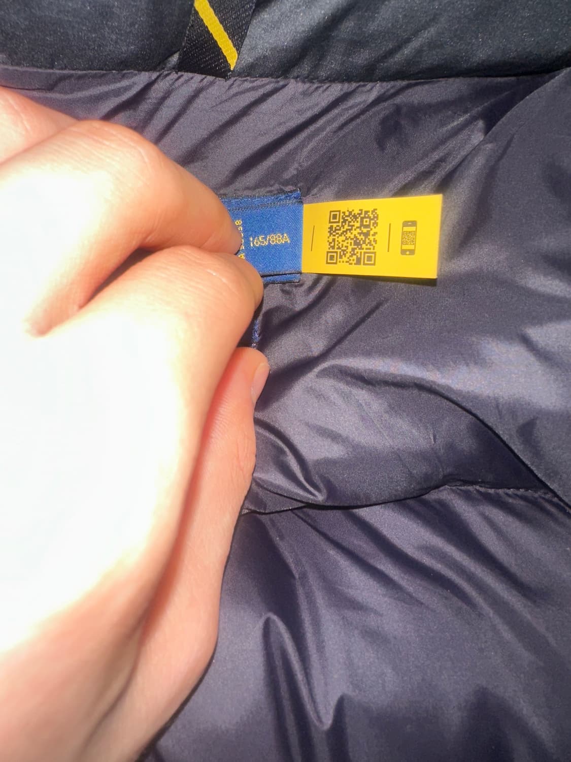 폴로 고햄 패딩 블랙 xs 상품이미지5