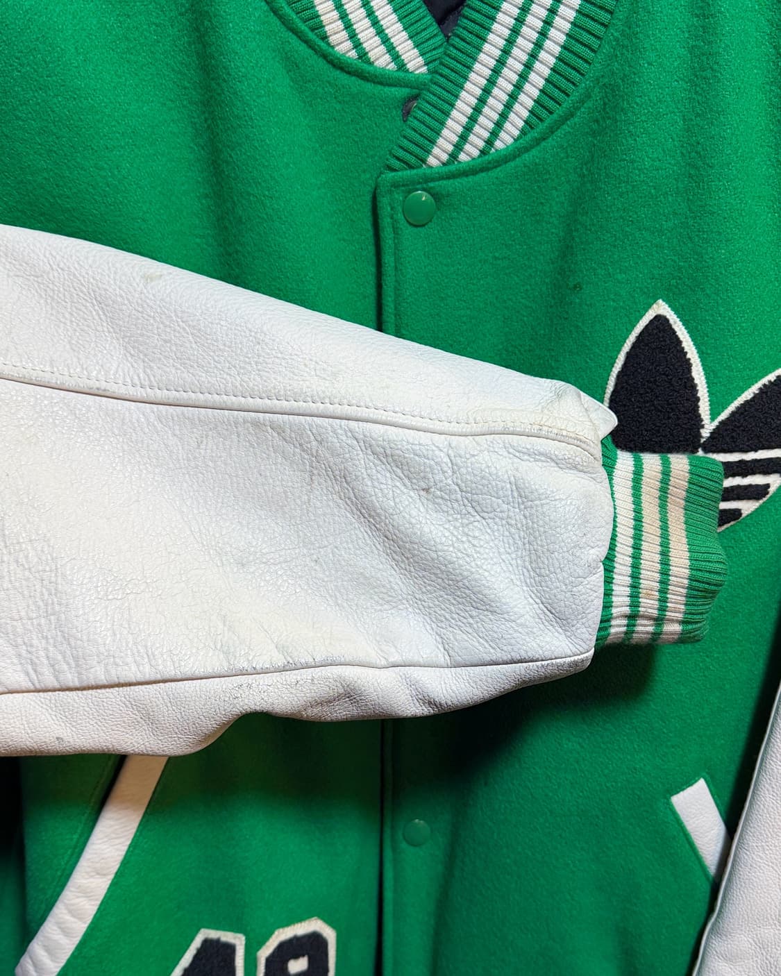 아디다스 캐나다 오리지널 레더 바시티자켓 상품이미지7