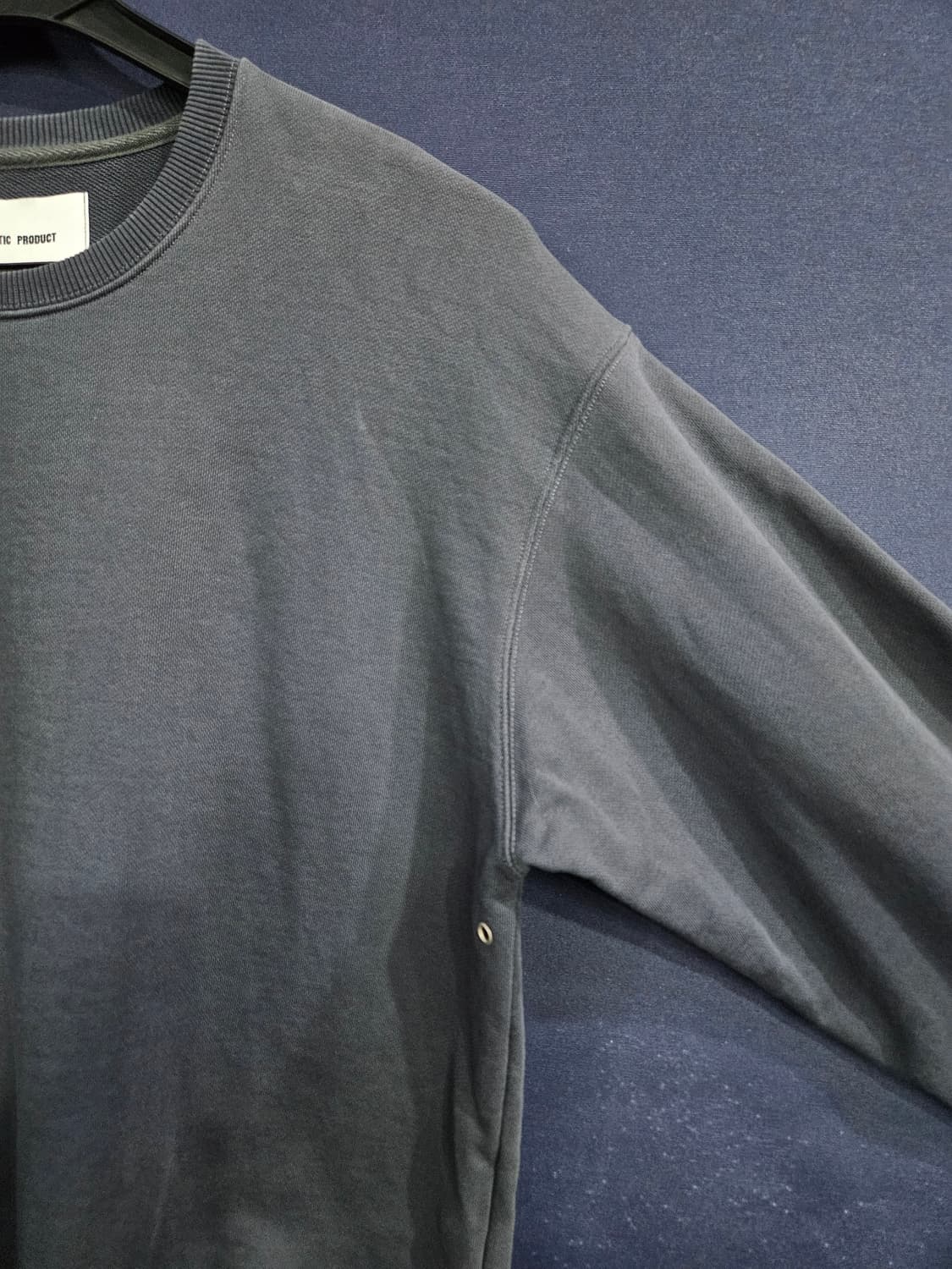 플라스틱 프로덕트 다크그레이 남성 오버핏 95~100 맨투맨  상품이미지4