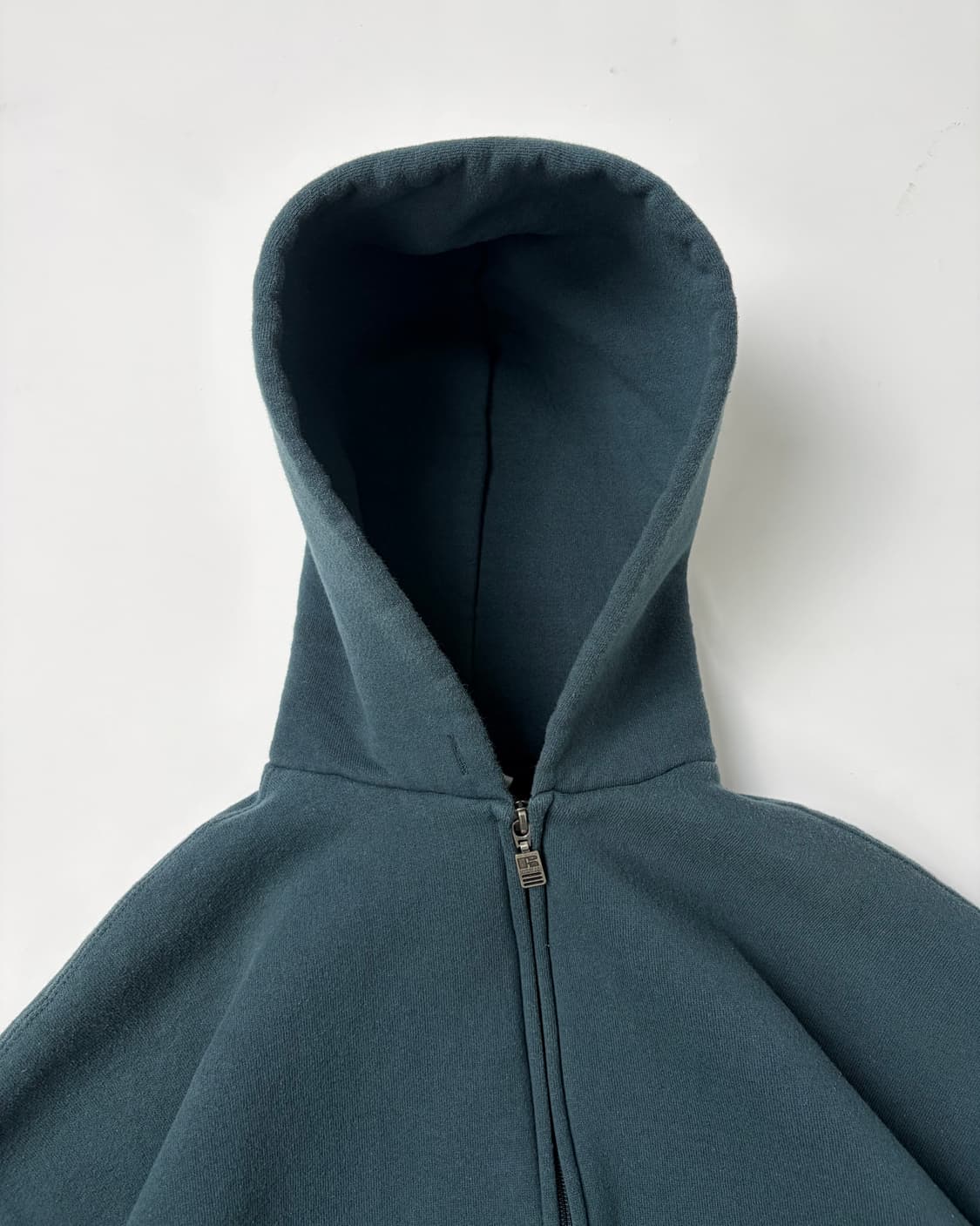 90s Russell Zip Up Hoodie (sage green) 상품이미지6