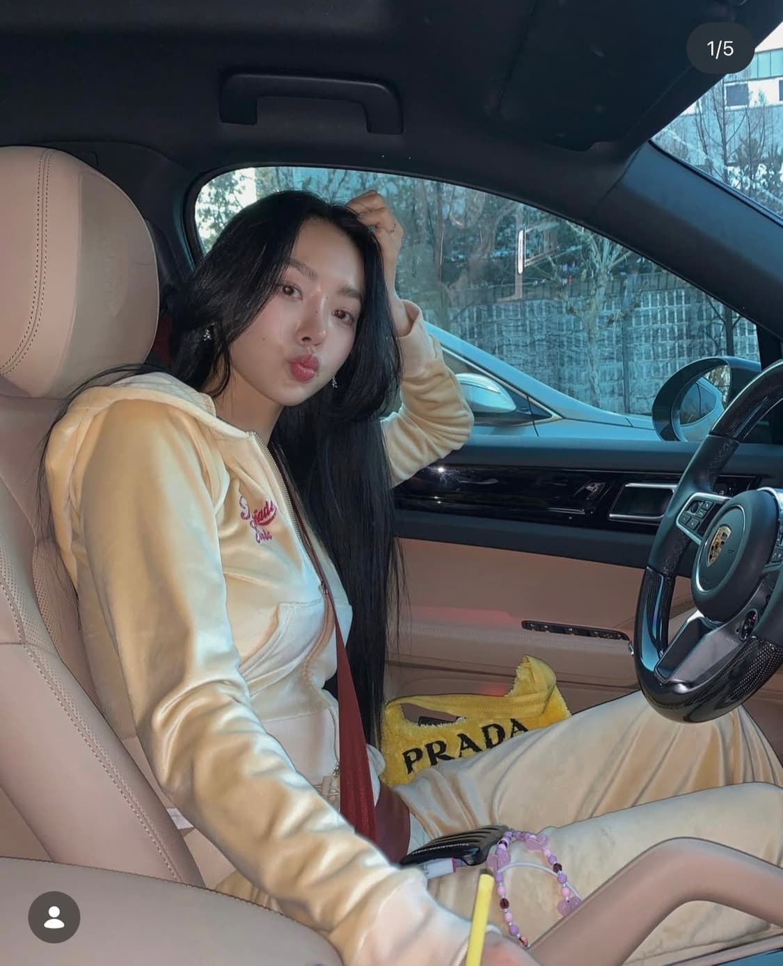 페일제이드 벨로아 y2k 벨벳 트레이닝 셋업 - 골드베이지 상품이미지1