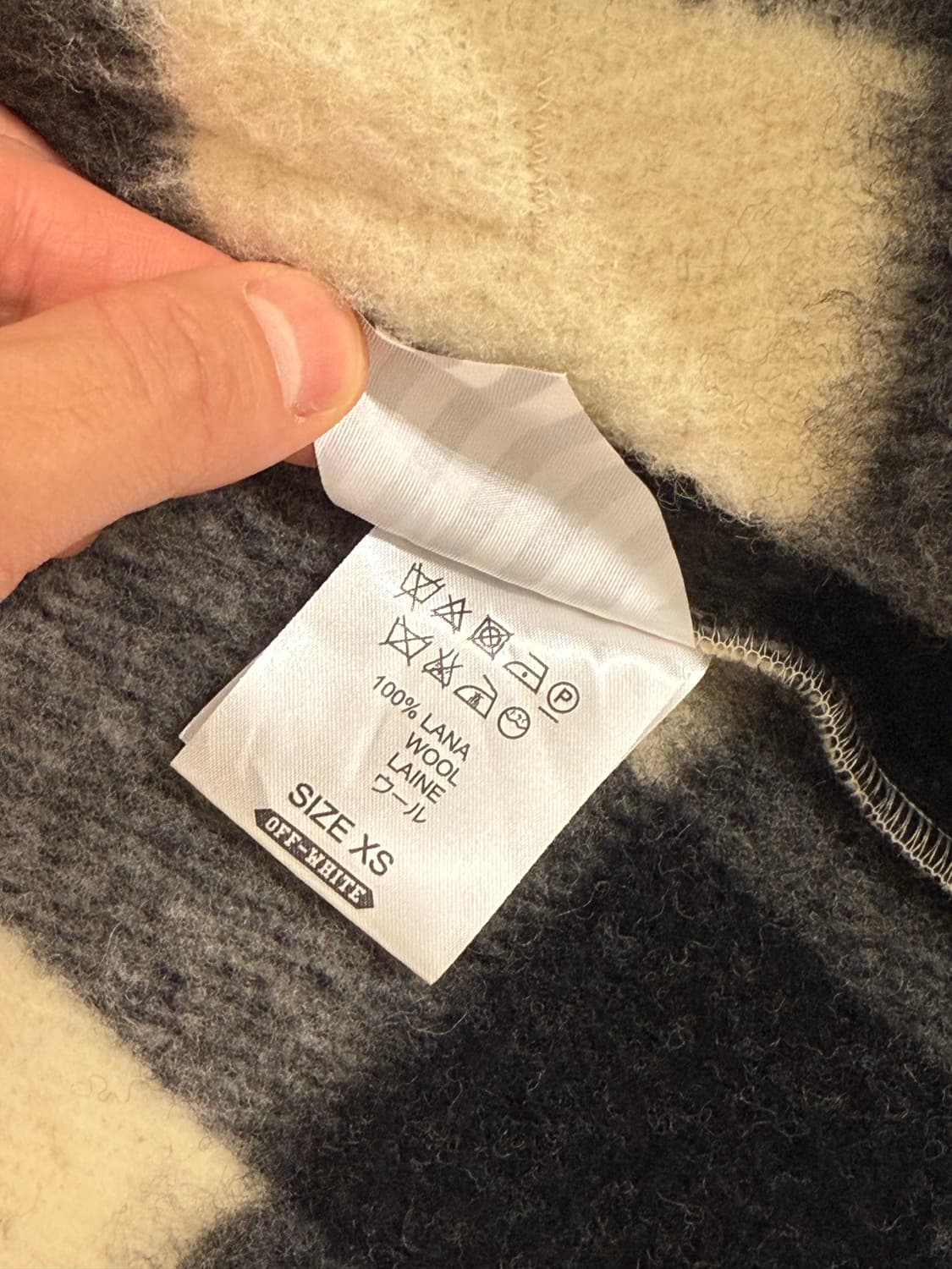 오프화이트 off-white 라나 울 패턴 셔츠 상품이미지8