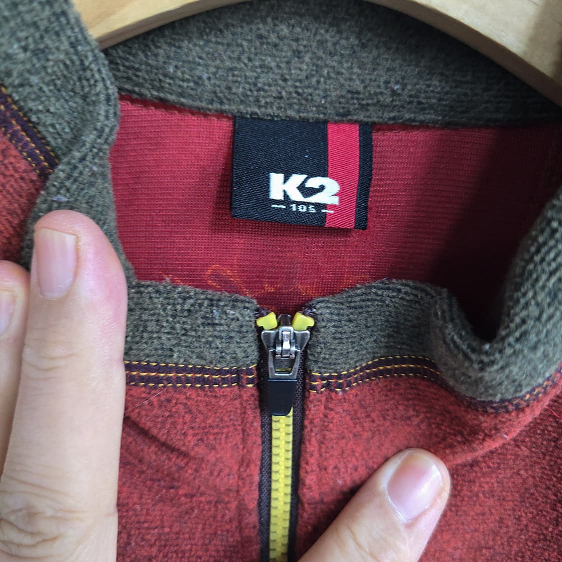 케이투(K2) 플리스 하프집업 배색 105 상품이미지5