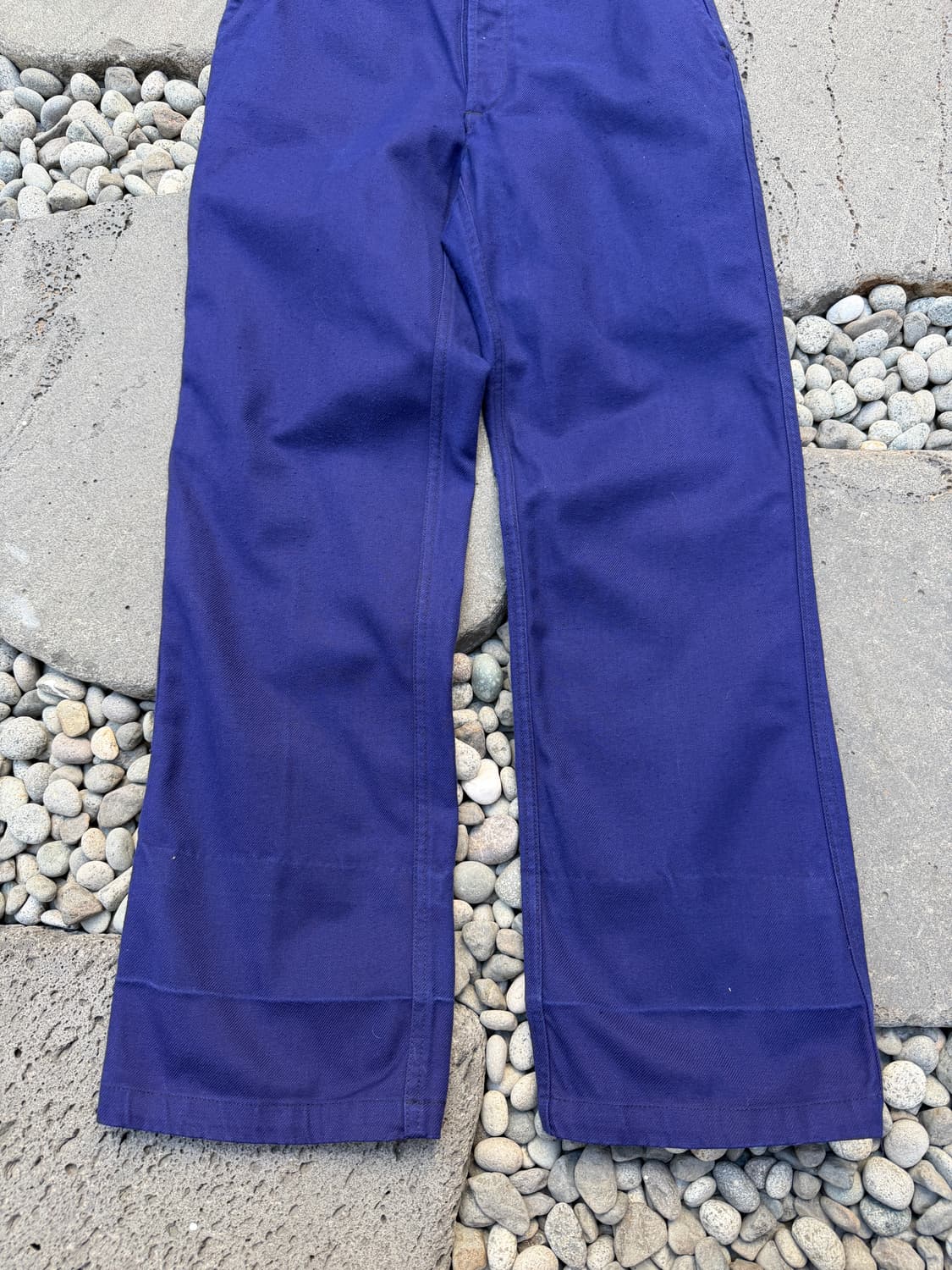 1970s Au Molinel INK BLUE NAVY 프렌치워크팬츠 상품이미지5
