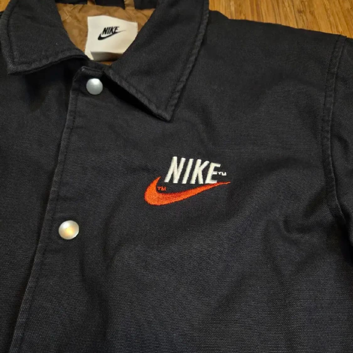 최상급) 나이키 신형 빅로고 코튼 퀄팅 코치자켓 (XL)
 상품이미지3