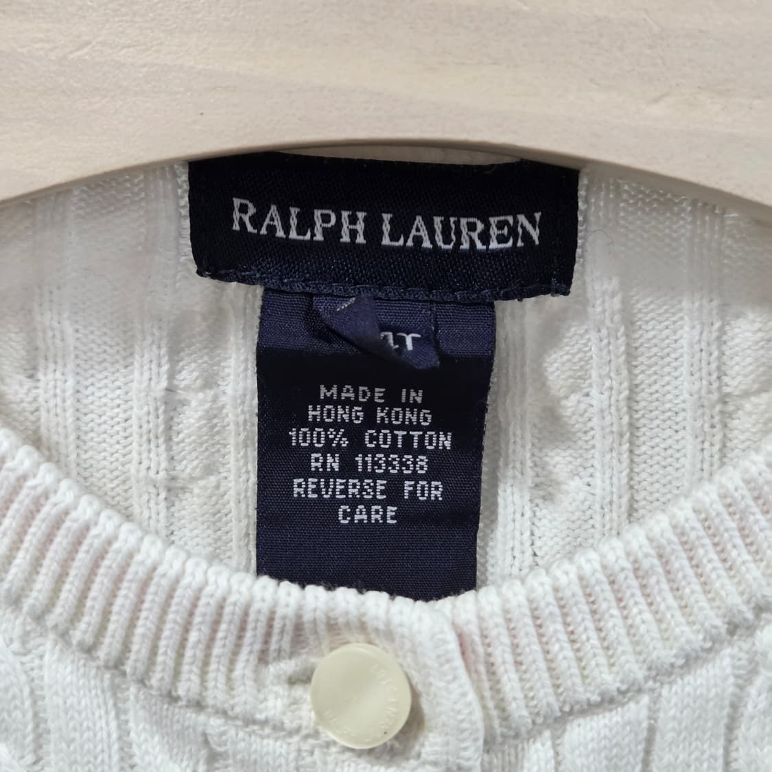 폴로랄프로렌 걸즈 케이블 니트 가디건 4T 상품이미지3