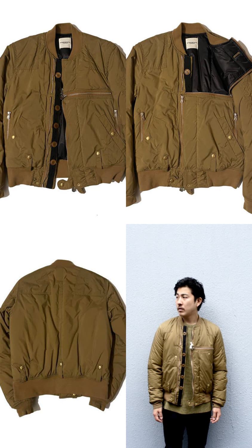더 솔로이스트 16aw 플라이트 패딩 봄버 자켓 상품이미지2