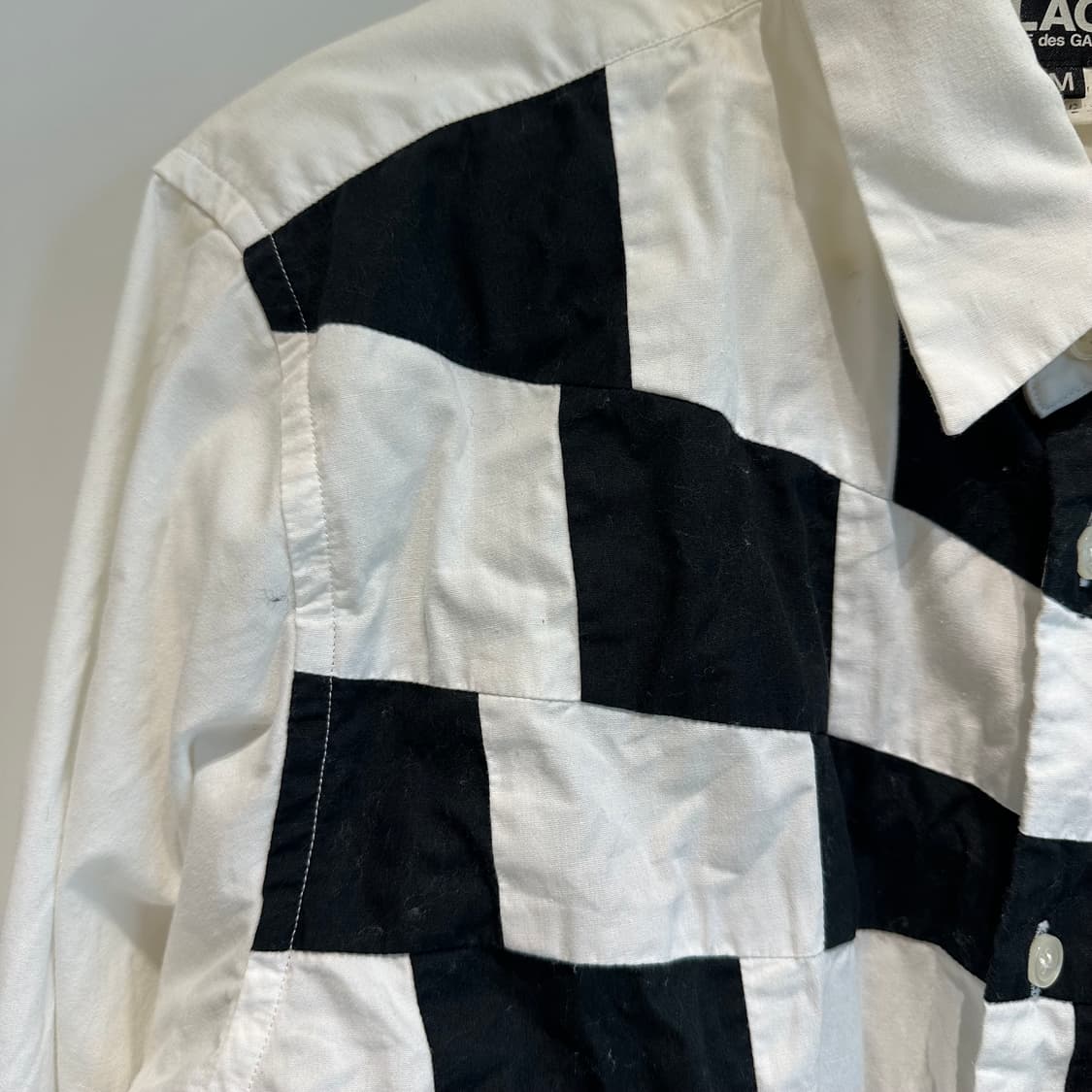 꼼데가르송 블랙 패널 셔츠 상품이미지3