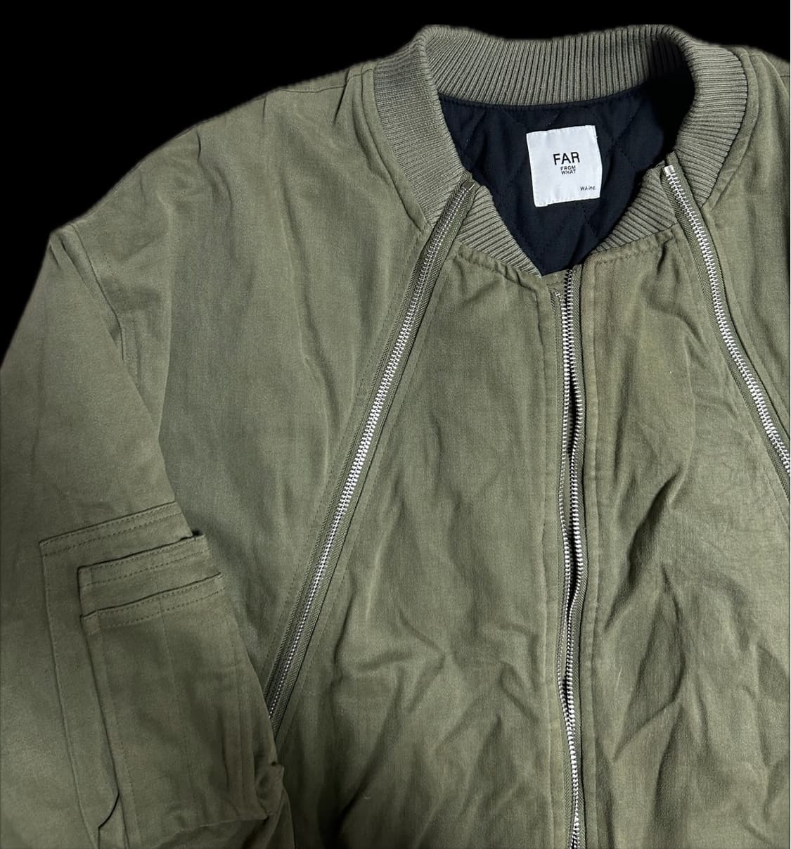 파아카이브 파프롬왓 몰스킨 봄버 올리브 2사이즈 상품이미지2