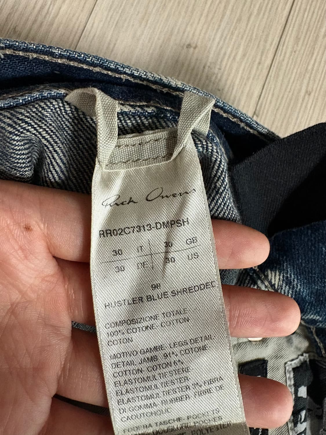 릭오웬스 bollan distressed jeans 30 상품이미지5
