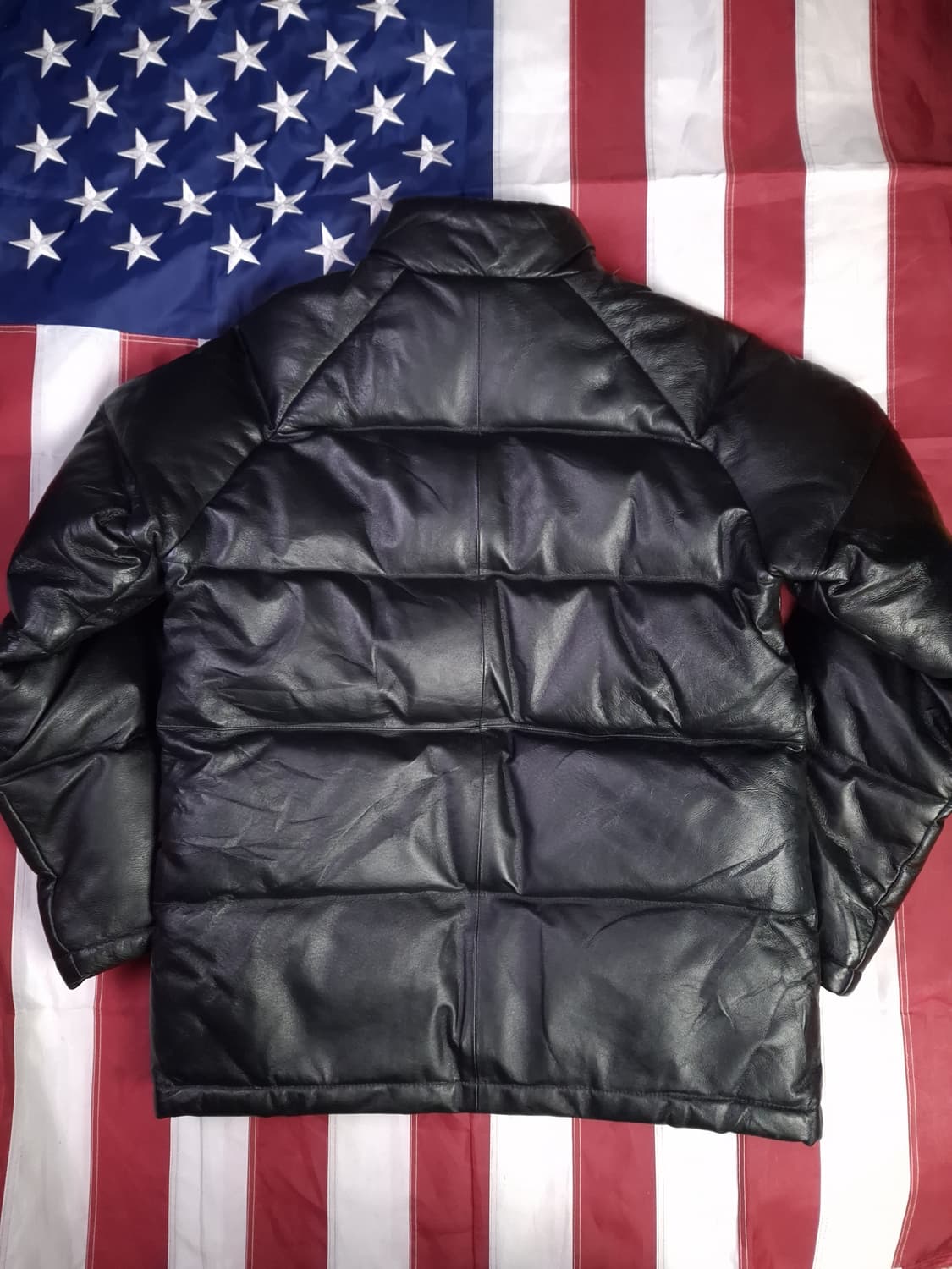 새제품 일본판 리얼레더 다운 패딩 파카 상품이미지7