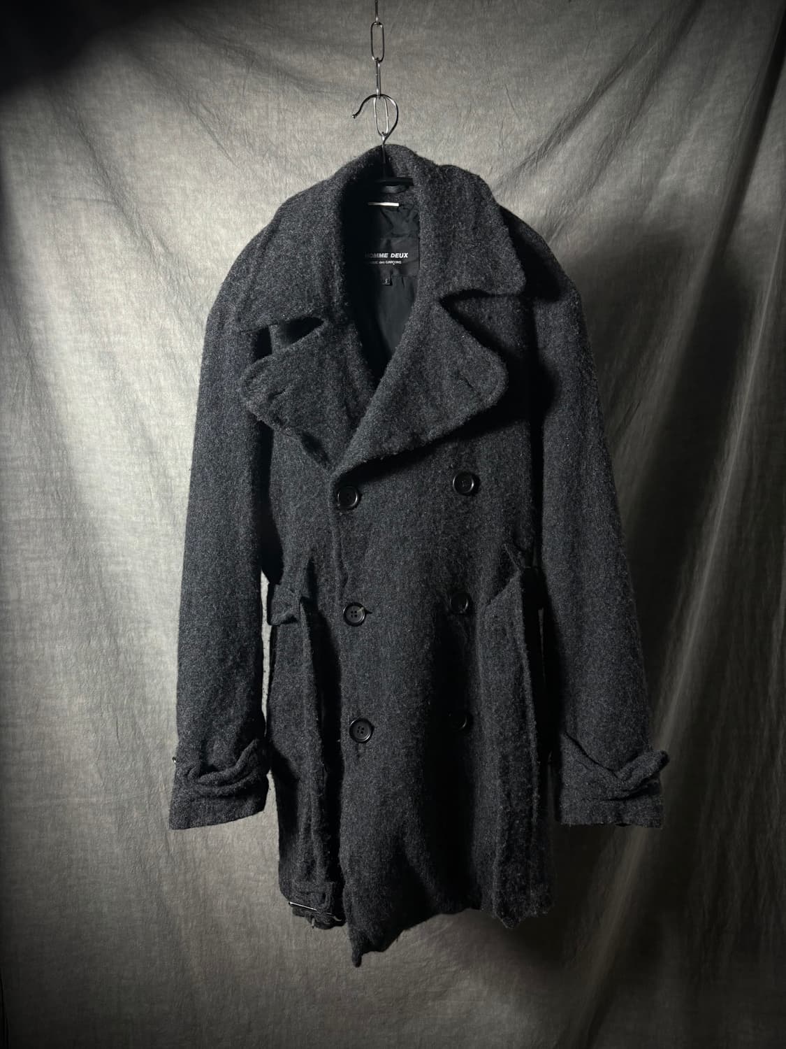 Comme des Garçons HOMME DEUX 축융 울 코트 상품이미지3