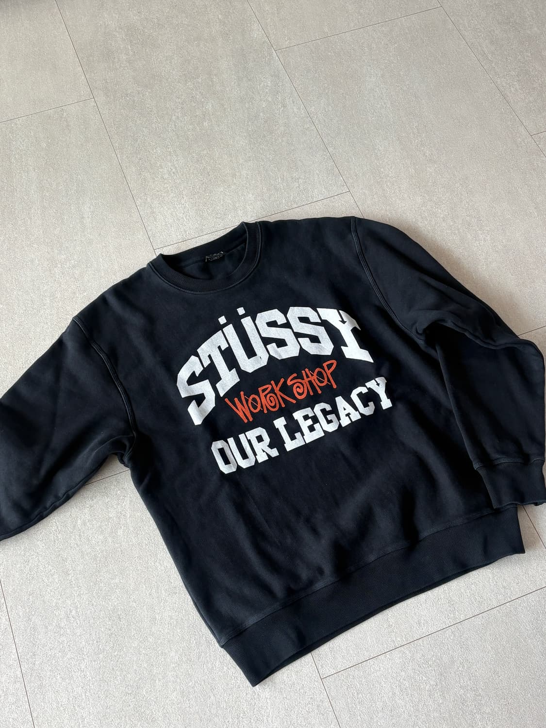 스투시X아워레거시 맨투맨 M 상품이미지1