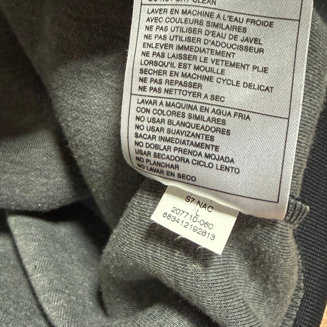 [L] 00s 나이키 베이스볼 챠콜 바시티자켓 상품이미지5