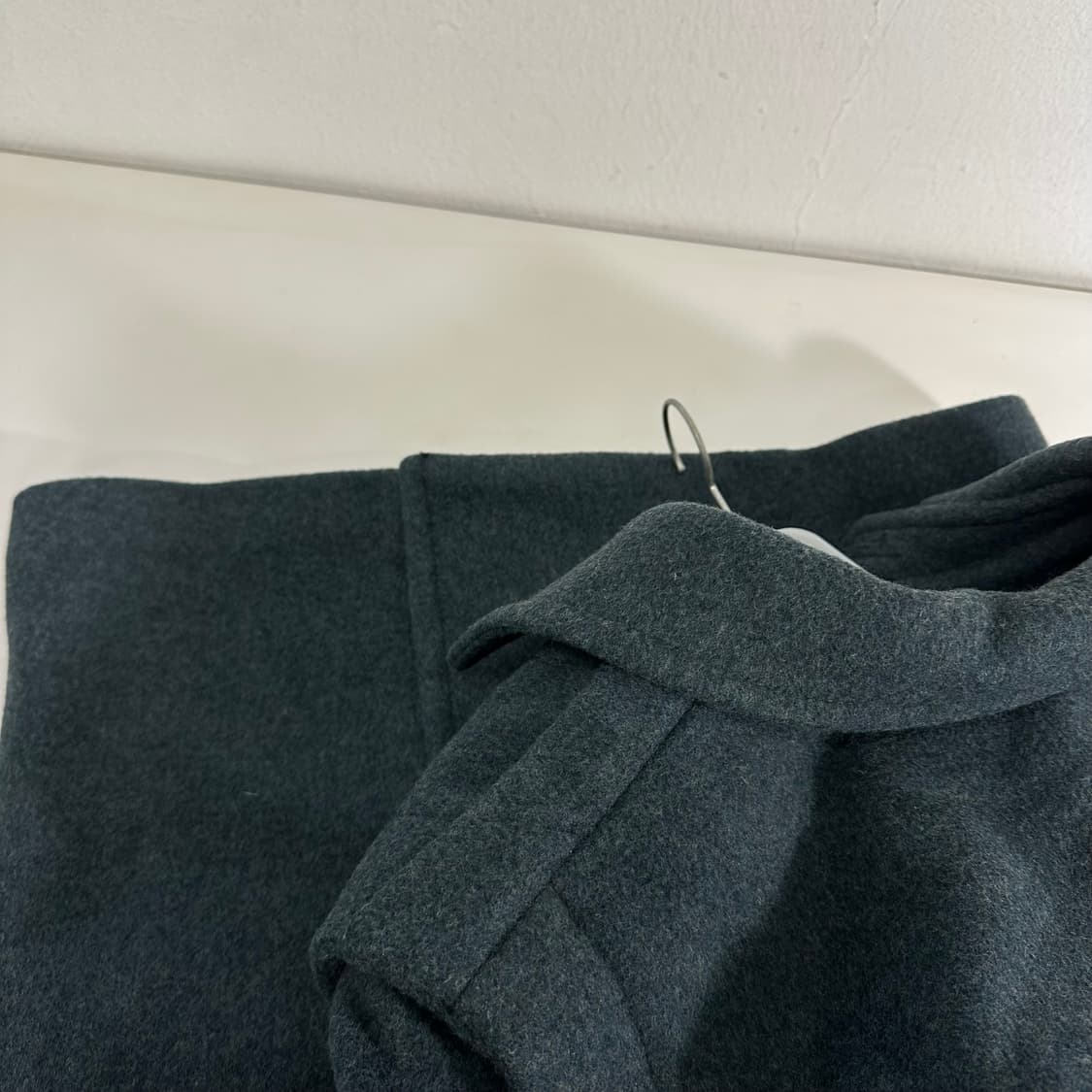 우먼M-L 스튜디오톰보이 청록 더블코트 상품이미지8