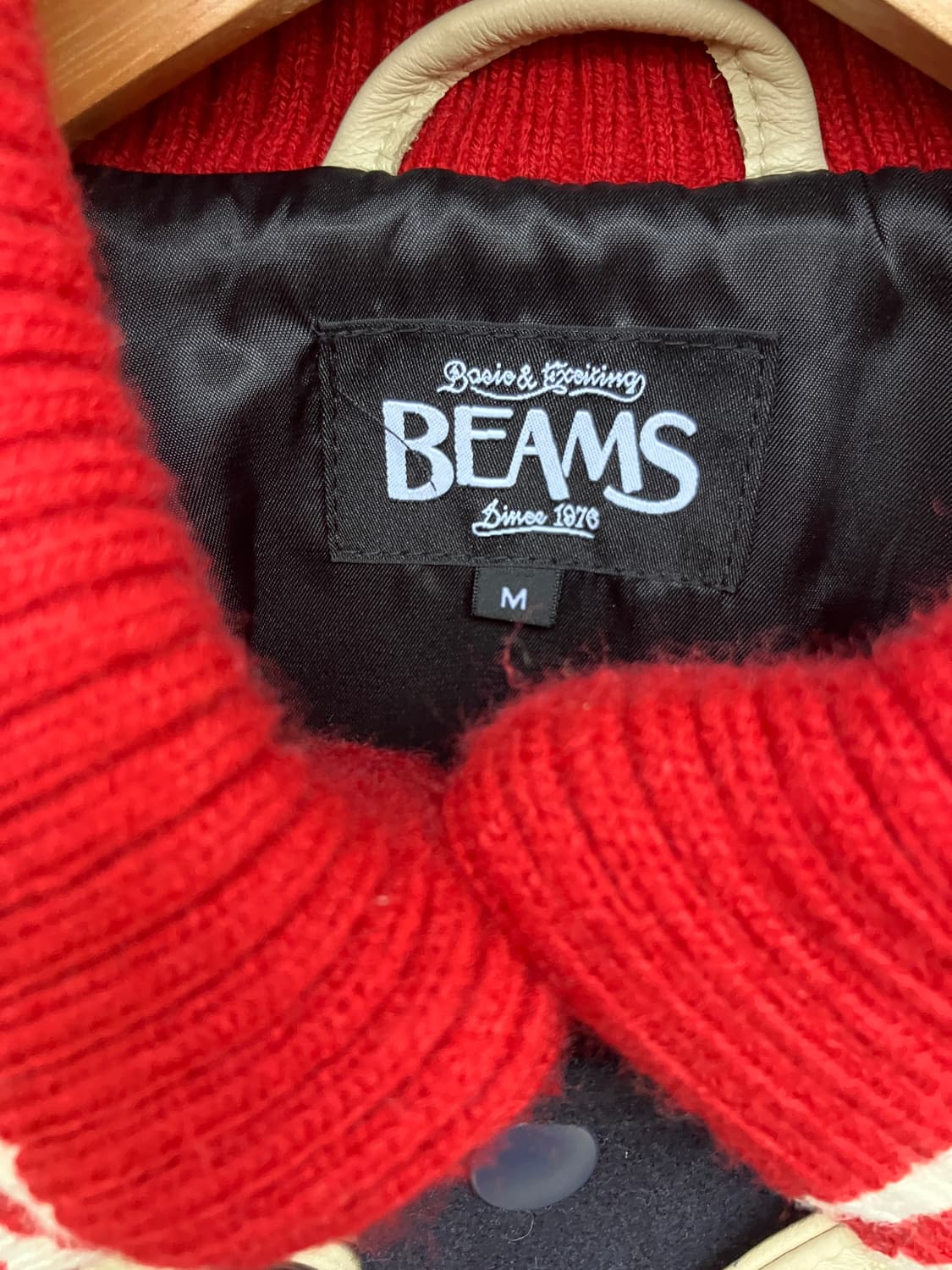 [vintage]BEAMS varsity jacket(Leather sl 상품이미지10