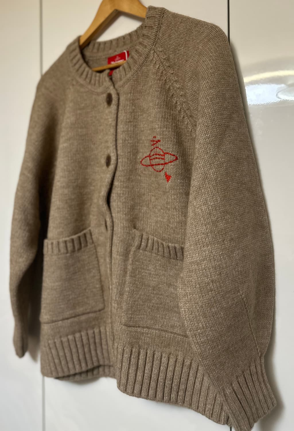 비비안웨스트우드일본판레드라벨 울 가디건&목도리세트남여공용 정품 상품이미지2