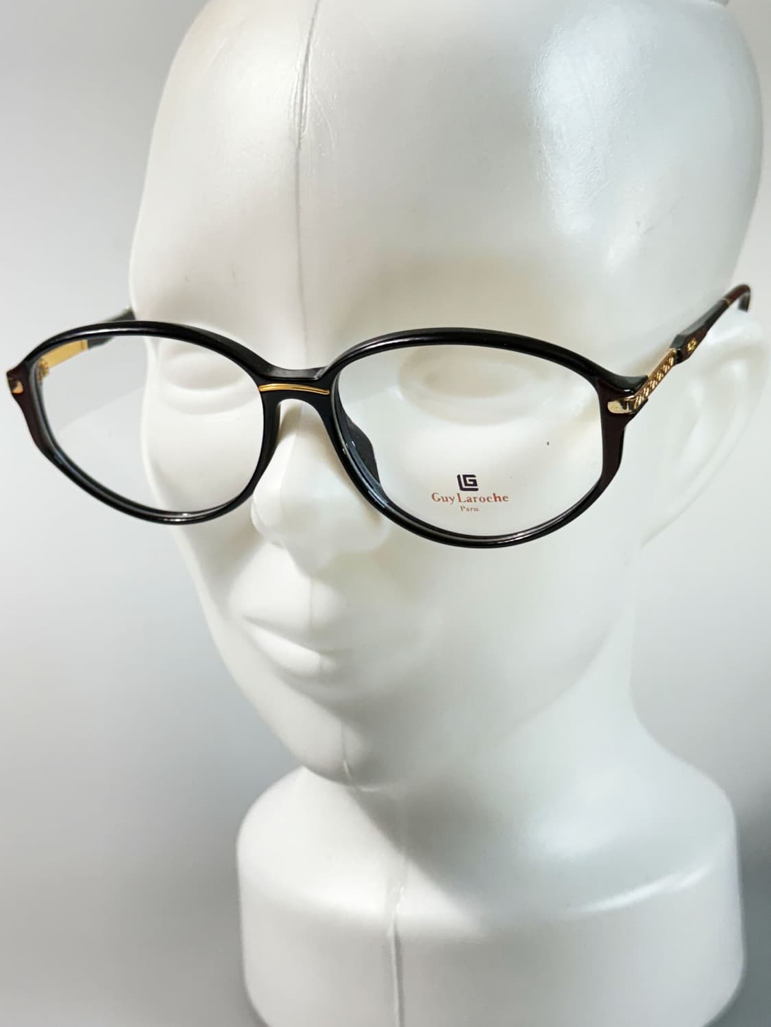 90s GUY LAROCHE PARIS 블랙 뿔테 스퀘어 빈티지 안경 상품이미지9