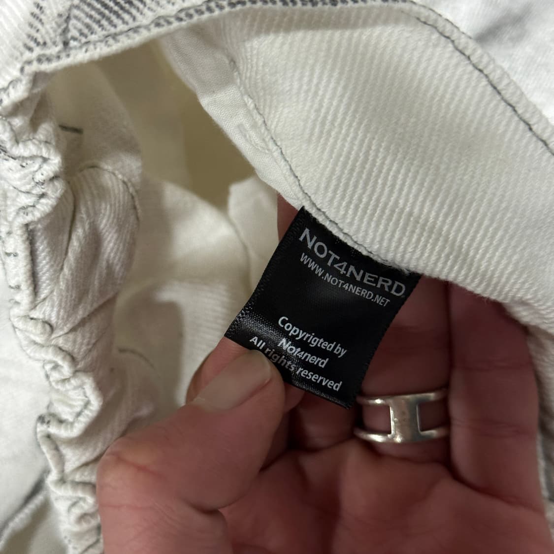 낫포너드 그런지 워싱 벌룬핏 와이드 카고 데님 팬츠 상품이미지9