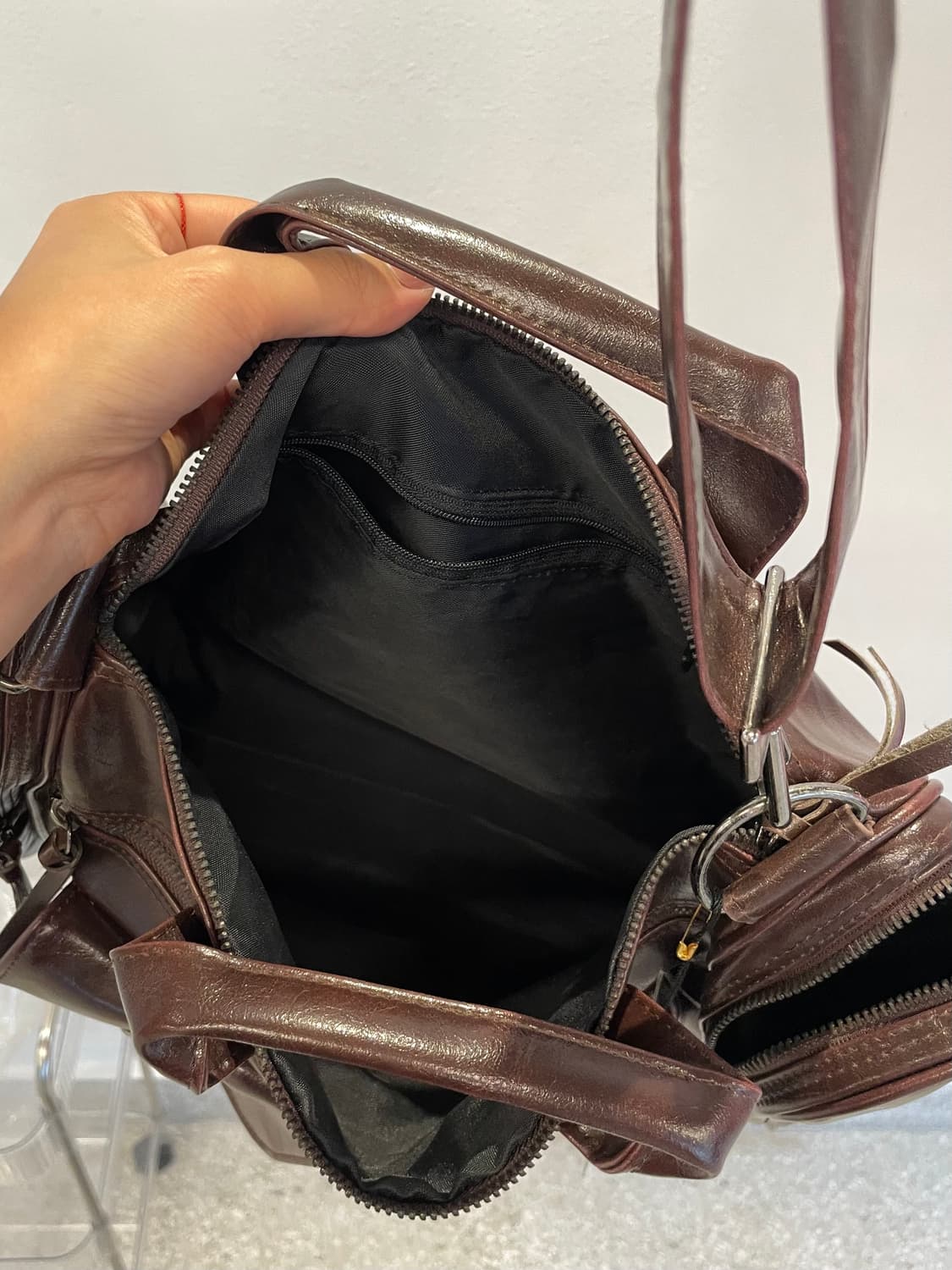 Vintage leather cross bag 상품이미지8