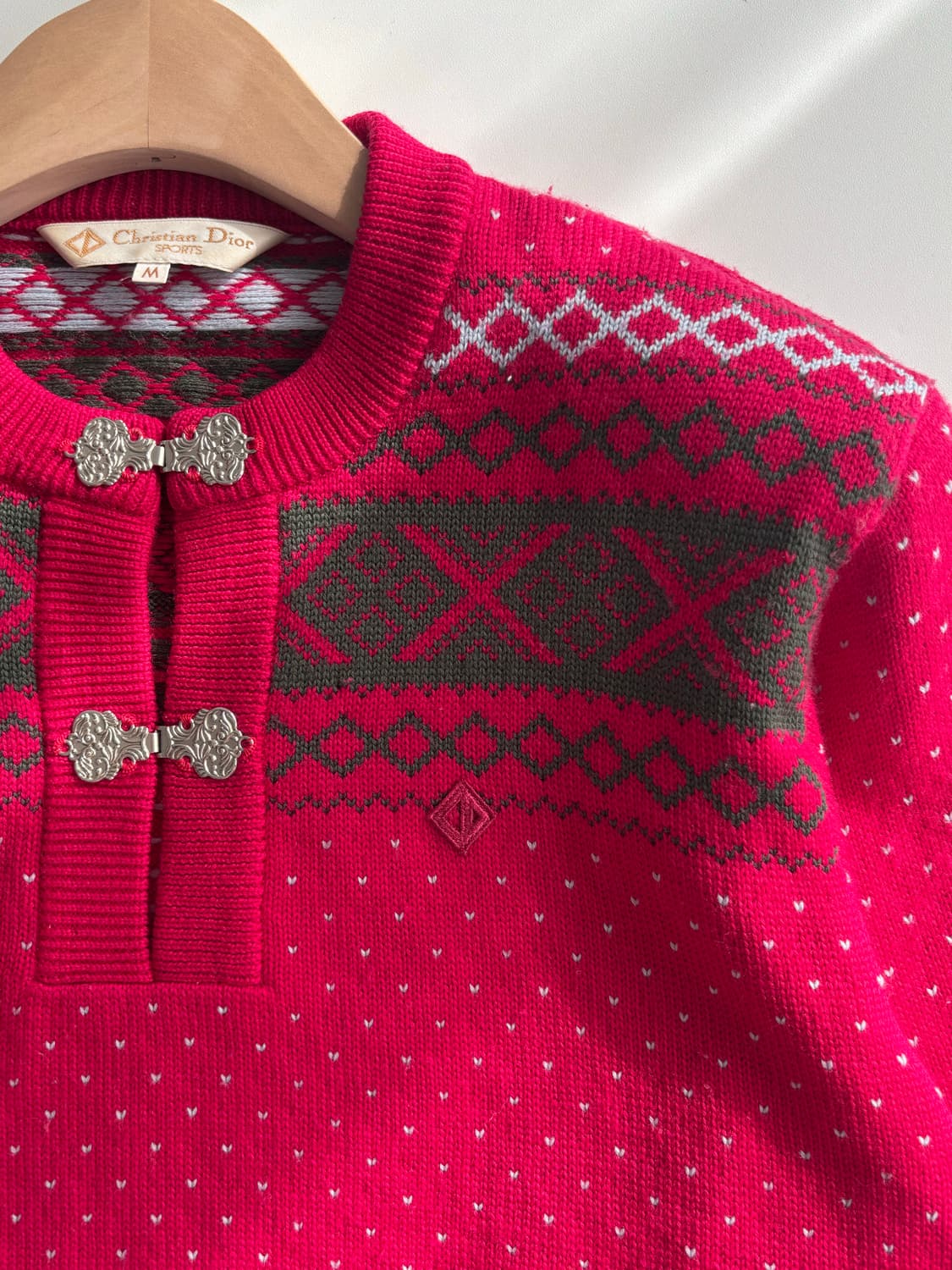 Christian Dior sports 디올 스포츠 핑크 노르딕 니트 상품이미지6