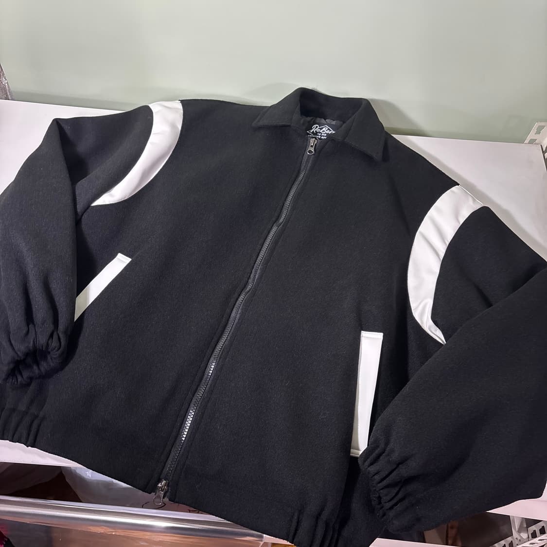 100 VTG 블랙 투웨이 바시티자켓 상품이미지2