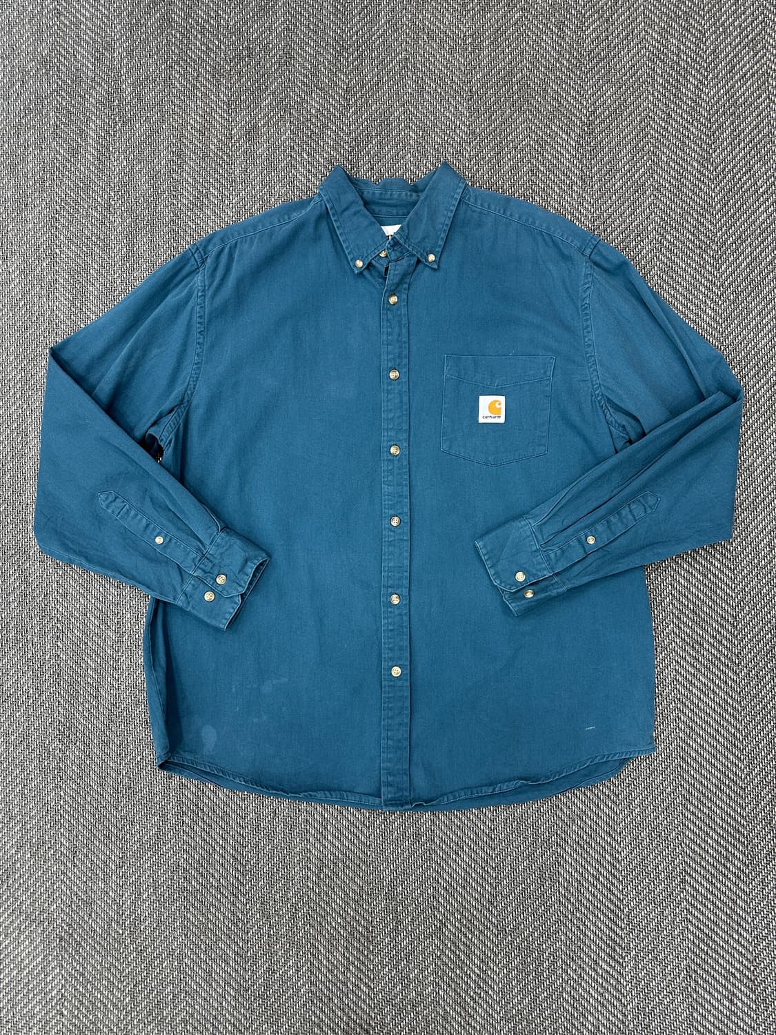 칼하트 긴팔 셔츠 블루 상품이미지1