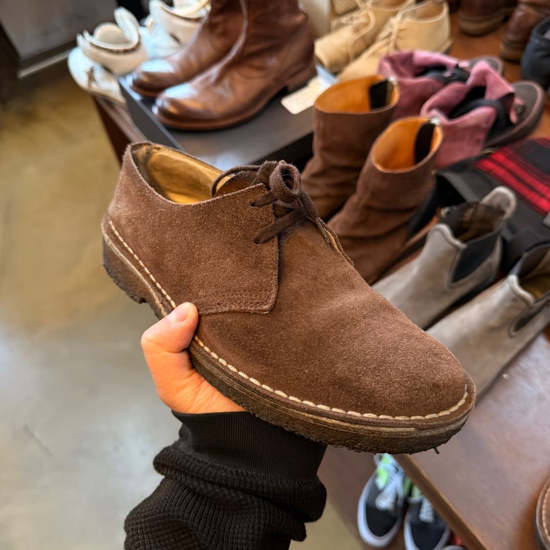 유나이티드 애로우즈 그린 라벨 릴렉싱 스페인 생산 스웨이드 부츠 40 상품이미지1