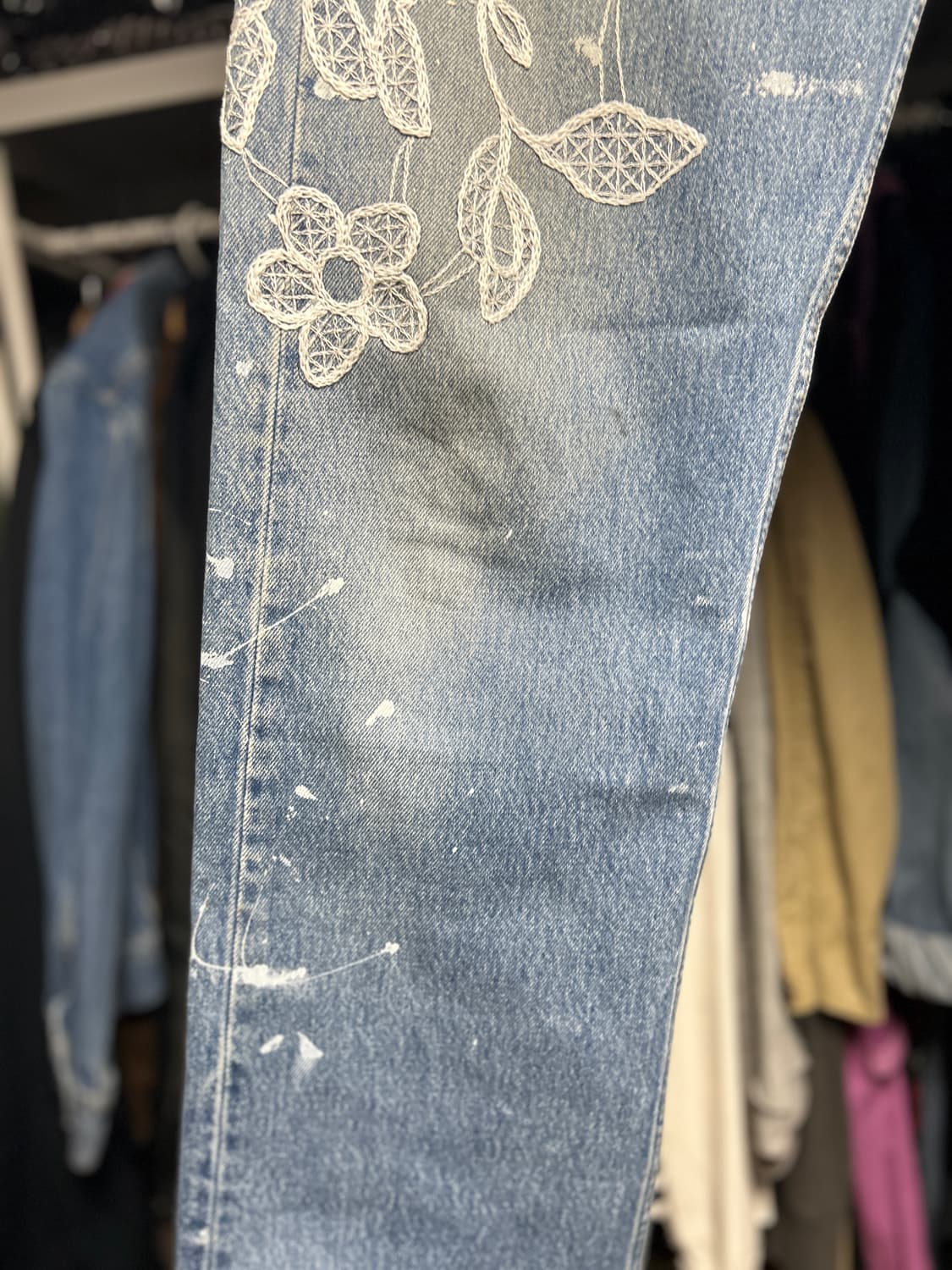 INNOCENCE NYC 이노센스NYC 자수 리메이크데님 팬츠 33 상품이미지2