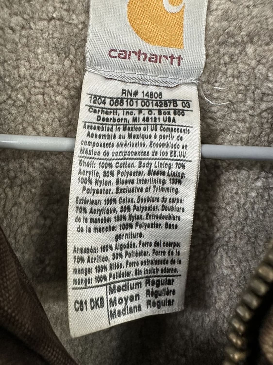 [M] CARHARTT 칼하트 빈티지 셰르파 워크자켓 DKB 상품이미지7