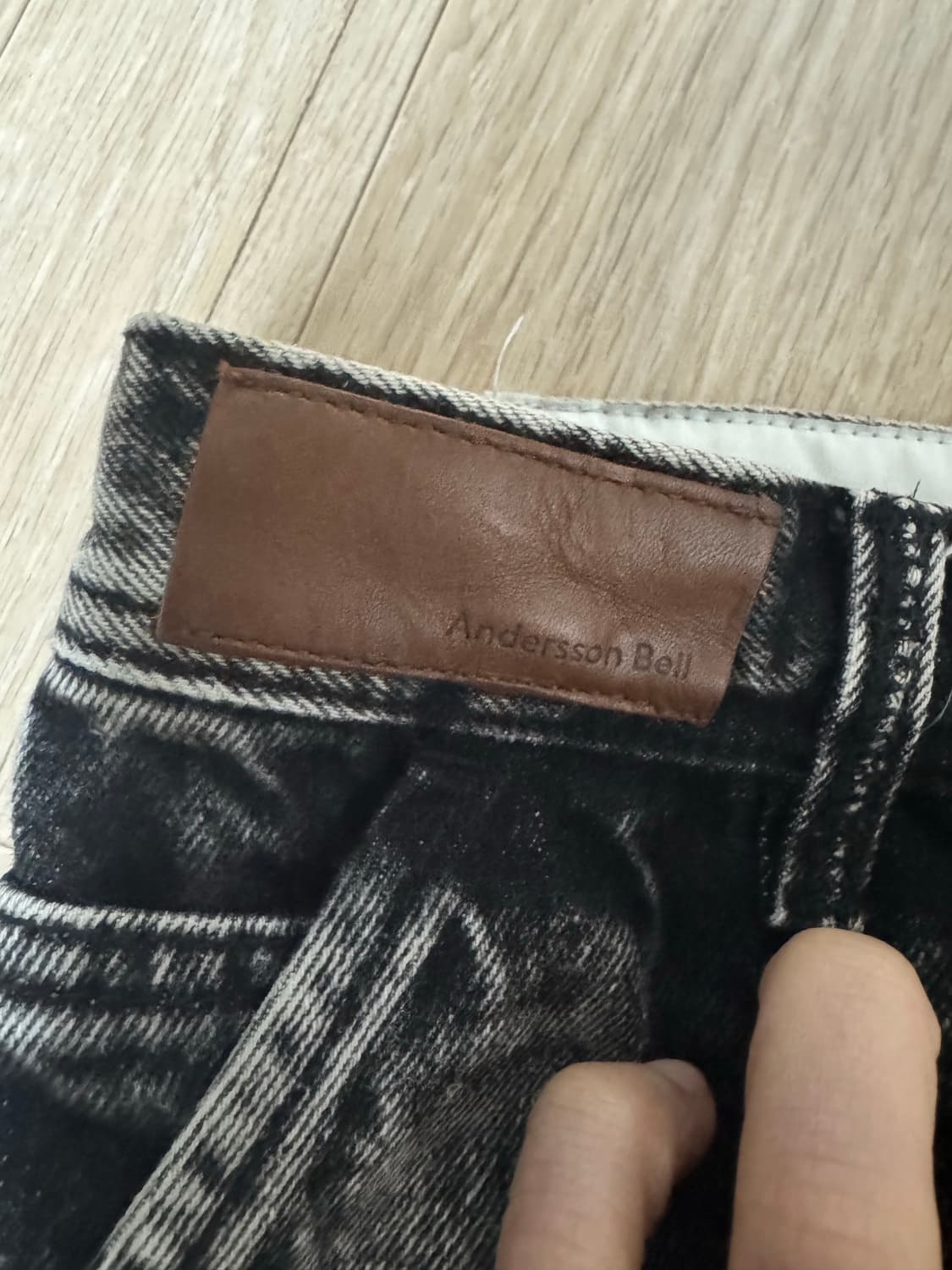 앤더슨벨 패치워크 데님 와이드 진 사이즈 s 상품이미지4