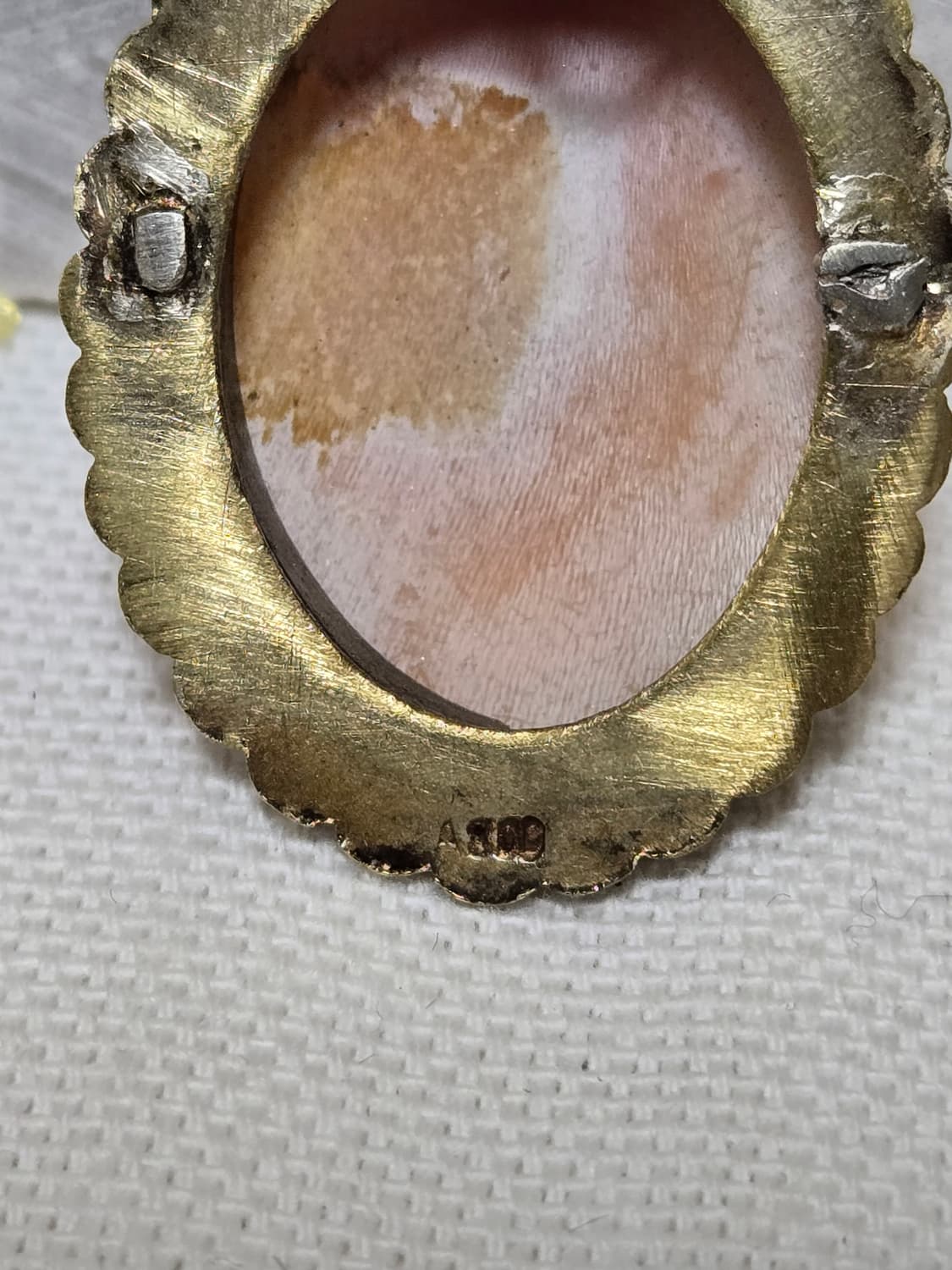 빈티지 쉘 카메오 800실버 프레임 펜던트/브로치 상품이미지3