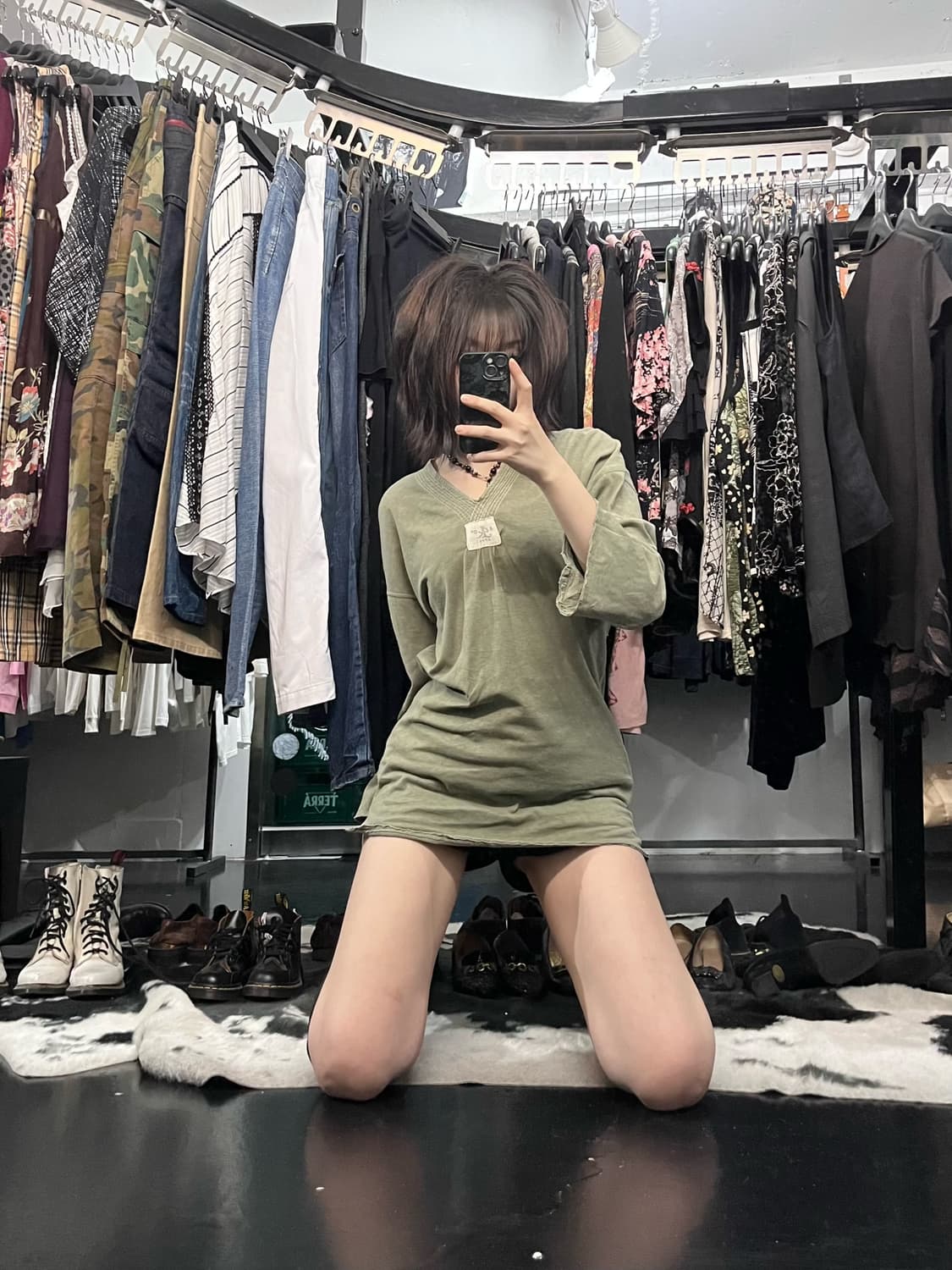 캐피탈 카키 슬리브 상품이미지1