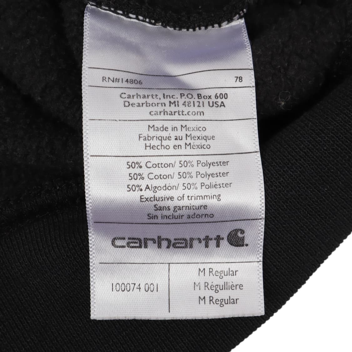 칼하트 빅로고 코튼 후드티 상품이미지9